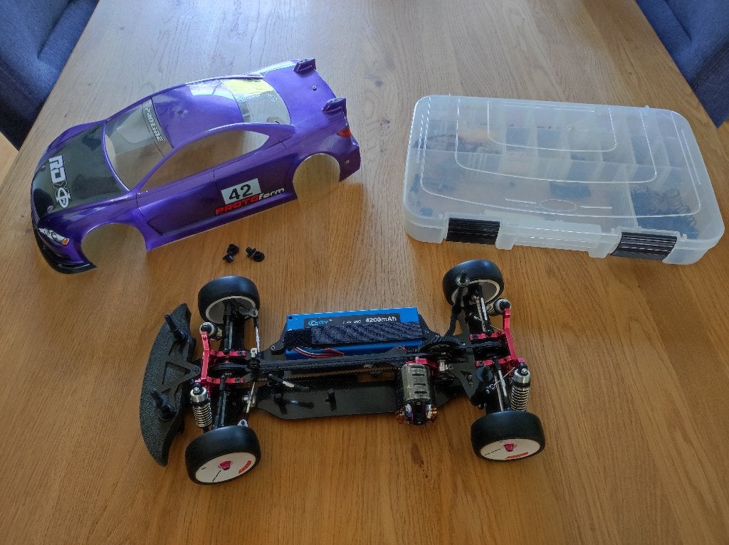 Corally HMX 1:10 top spec 4wd touring racer met Lipo, Elektro, Gebruikt, Ophalen of Verzenden, Schaal 1:10