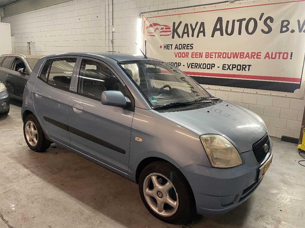 Kia Picanto 1.1 AIRCO 2006 Blauw, 836 kg, 4 cilinders, Bedrijf, Handgeschakeld