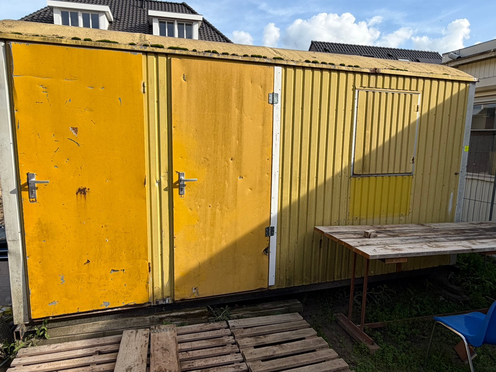 2 bouwketen 1 schaftkeet met toilet 1 opslagkeet 4,4x2,4m, Doe-het-zelf en Verbouw, Ophalen of Verzenden