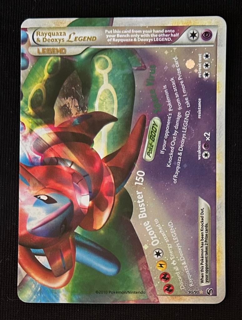 Rayquaza & Deoxys Legend (Bottom) 90/90 Ultra Rare, Ophalen of Verzenden, Nieuw, Losse kaart