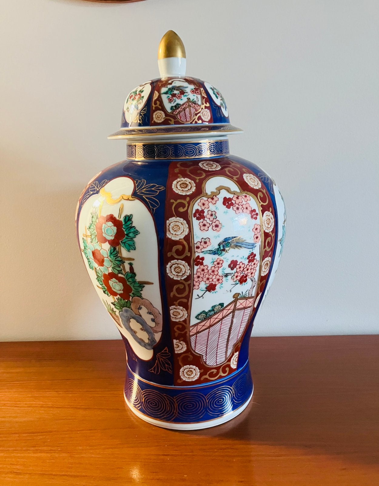 Hele grote vintage gold Imari Arita vaas, Ophalen