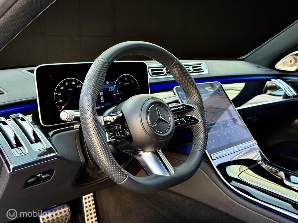 Mercedes S-klasse 400d 4MATIC Lang AMG Line|Pano|Massage|VOL, Auto's, Mercedes-Benz, Automaat, 15 km/l, Gebruikt, 2925 cc