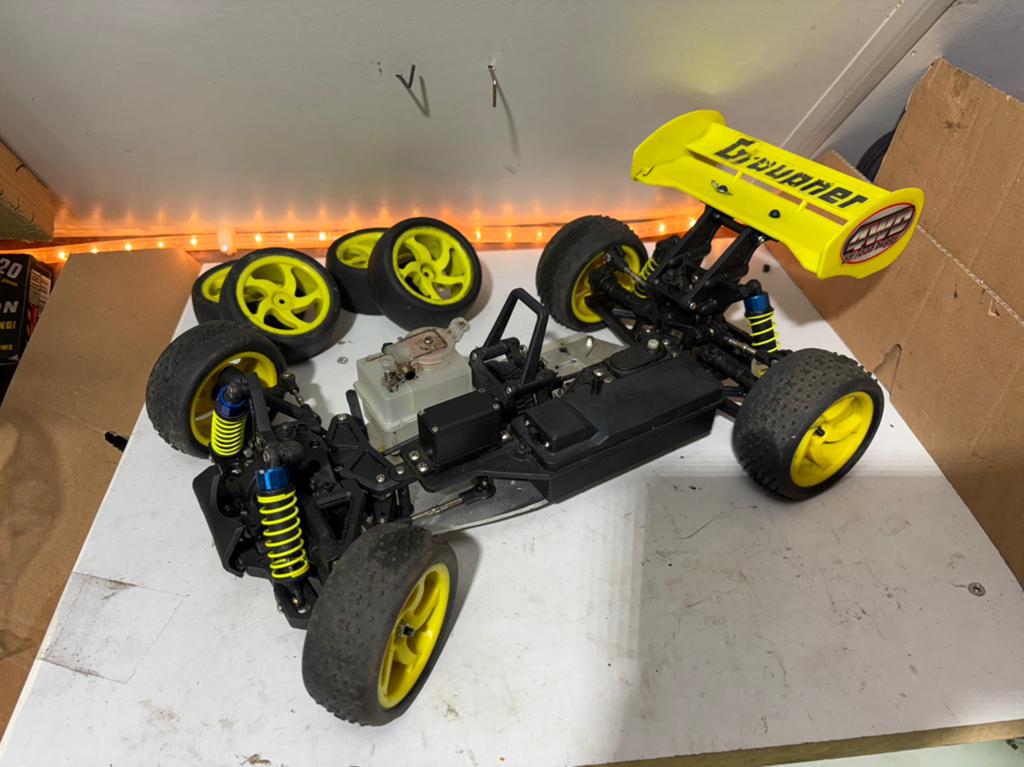Nitro buggy roller radicator 2speed 4wd, Auto offroad, Ophalen of Verzenden, Zo goed als nieuw, Schaal 1:10