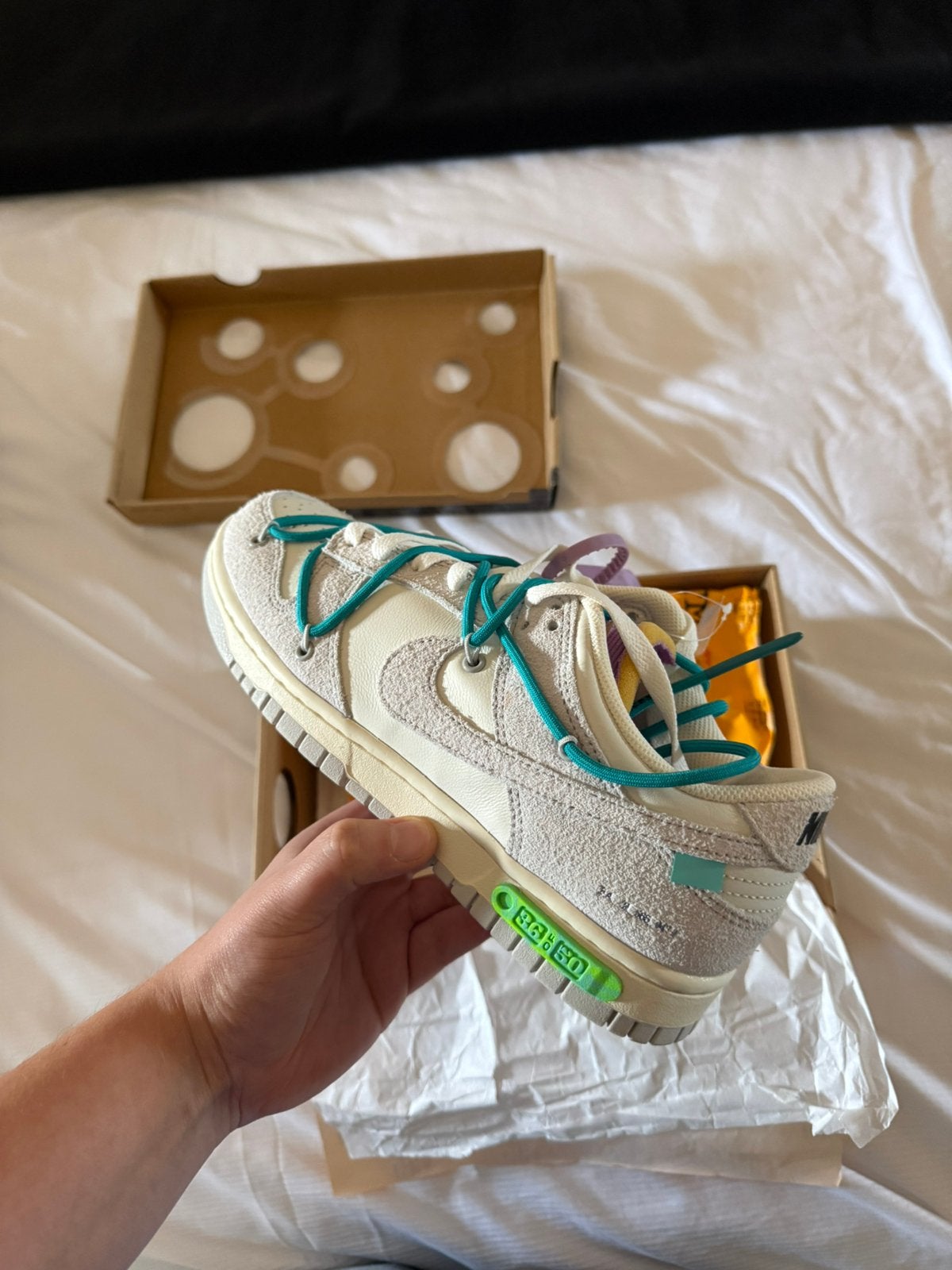 Nike x Off-White dunk low ‘lot 36’, Ophalen, Overige kleuren, Nieuw, Sneakers of Gympen