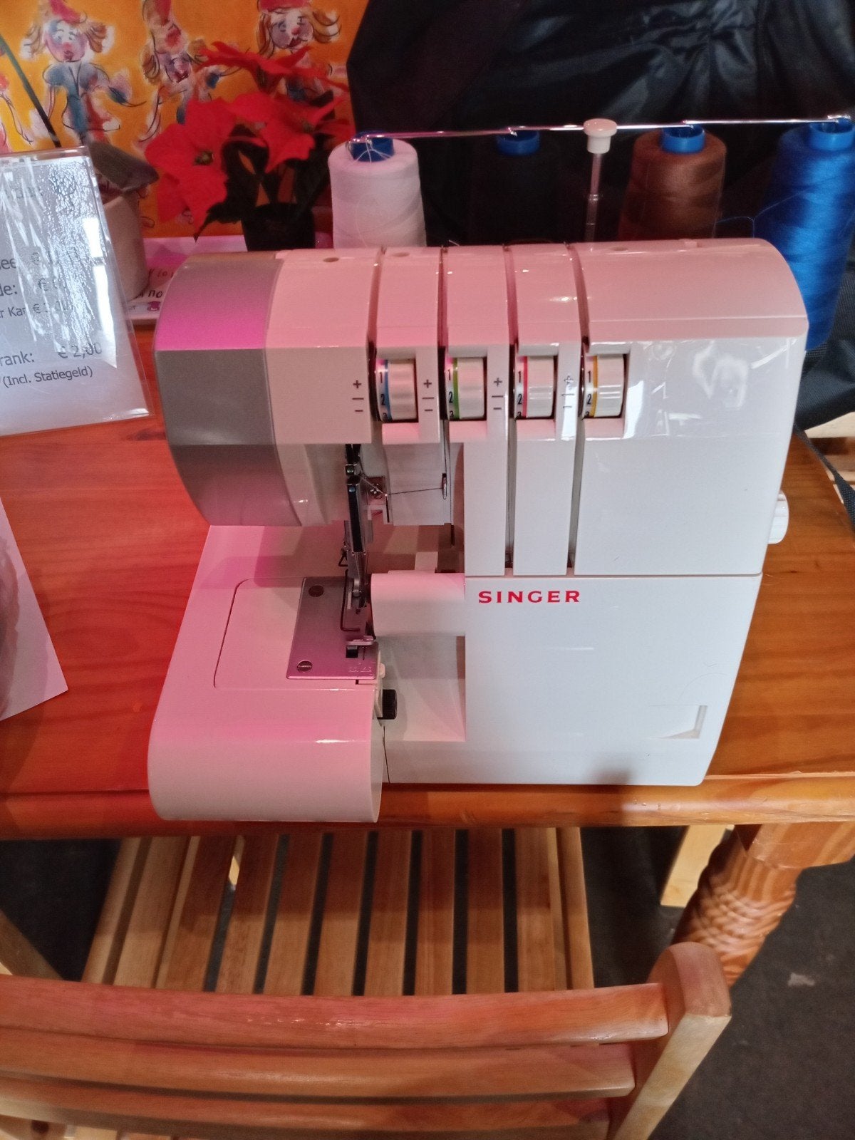 singer overlock en lock machine, Ophalen, Gebruikt, Naaimachine, Singer