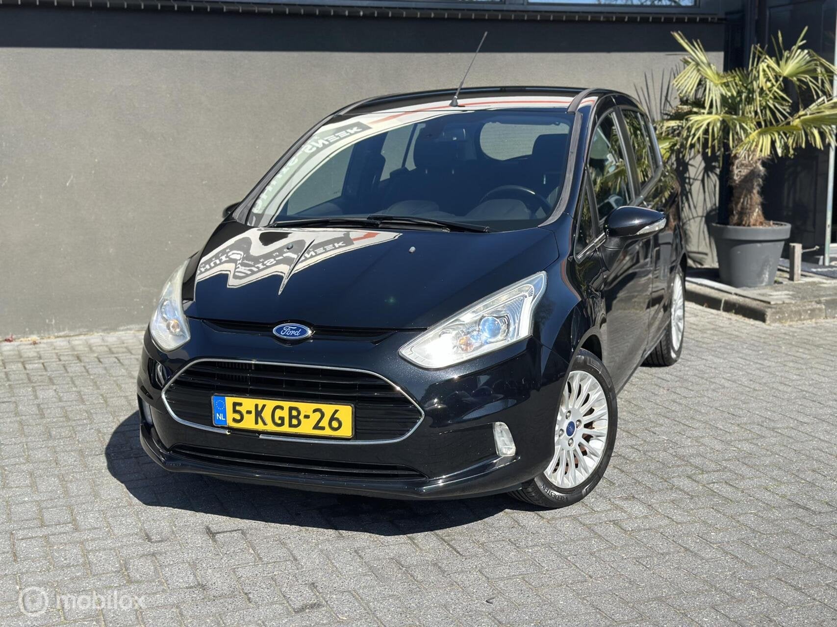 Ford B-Max 1.0 EcoBoost Titanium | Trekhaak | Goed onderhoud, Auto's, Ford, Voorwielaandrijving, Euro 5, 125 pk, Gebruikt