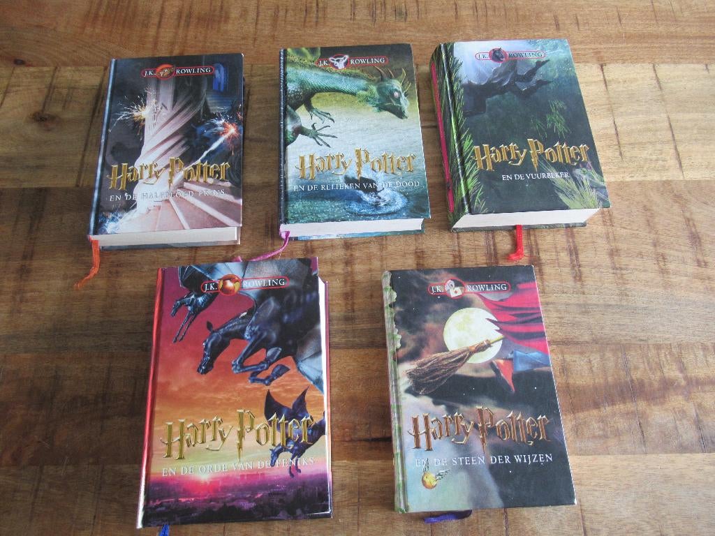 5 verschillende Hardcover delen Harry Potter boeken boek, Boeken, Ophalen of Verzenden, Zo goed als nieuw, J.K. Rowling