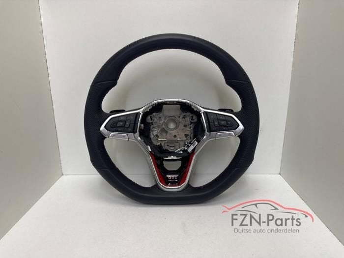 VW Golf 8 GTI Stuur Leer Leder Rood Stiksel MF+F1+ACC, Ophalen of Verzenden, Gebruikt