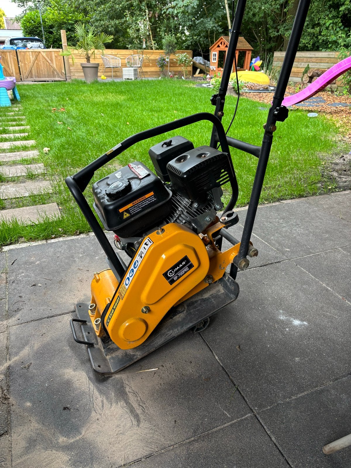 Lumag RP-700PRO Trillerplaat 196cc, Ophalen, Zo goed als nieuw