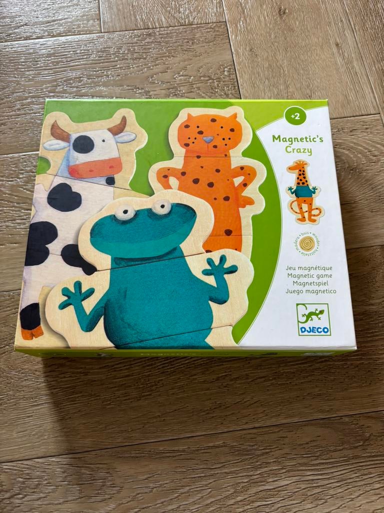 Magnetische djeco puzzel van dieren, Kinderen en Baby's, Ophalen, 10 tot 50 stukjes, Zo goed als nieuw