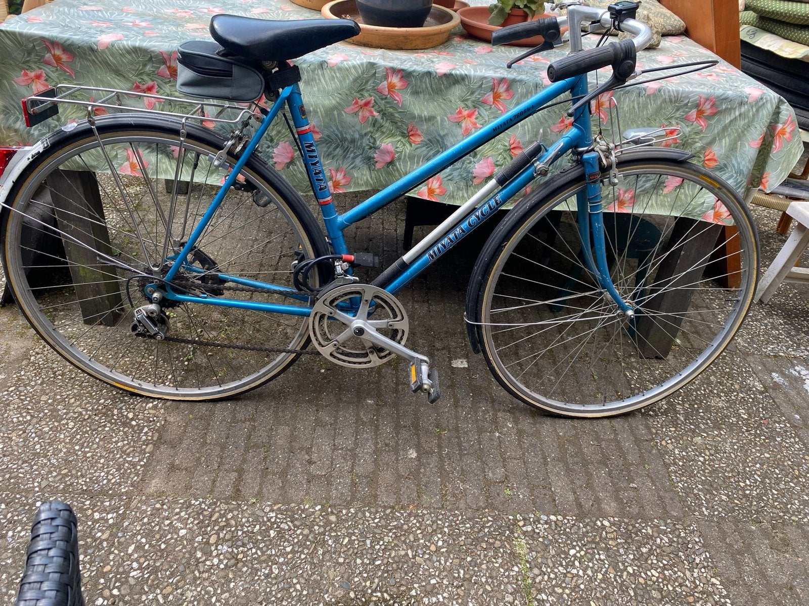 Miyata Cycle Damesfiets - Blauw, Gebruikt, Gebruikt, Velgrem, Versnellingen, 50 tot 53 cm