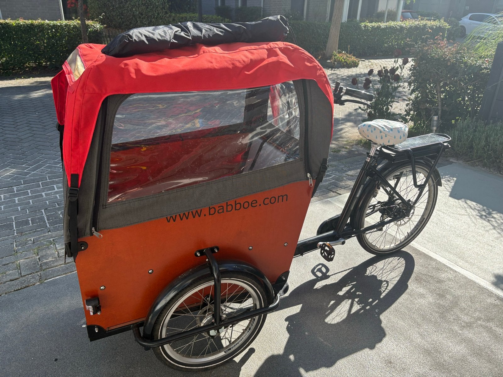 Babboe Big bakfiets elektrisch, dealer onderhouden, uit 2019, Ophalen, 4 kinderen of meer, Gebruikt, Elektrisch