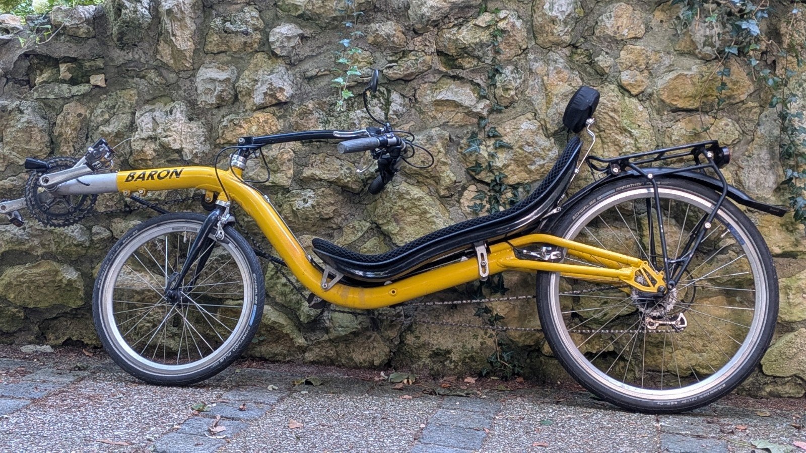 Optima Baron ligfiets: rijklaar met Ortlieb tas & verlichtin, Velgrem, Ophalen, Overige merken, Zo goed als nieuw