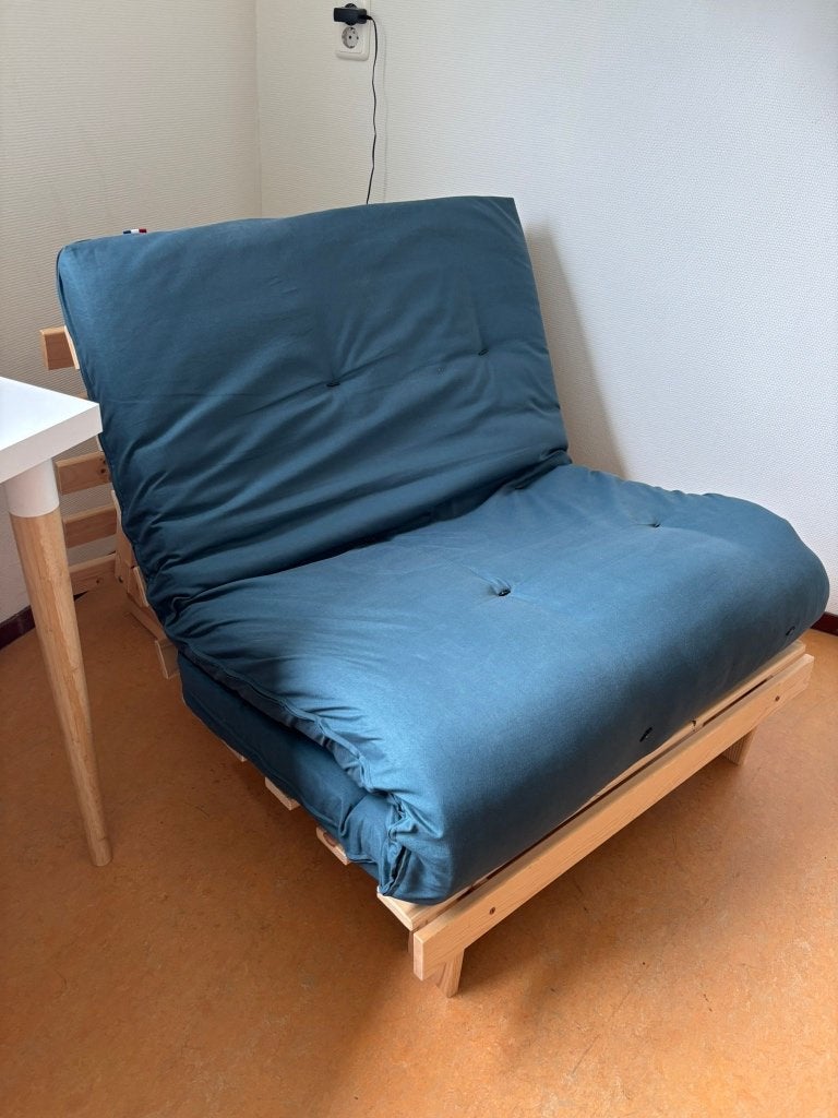 Divano futon 4 posizioni tailandese, Ophalen of Verzenden, Gebruikt, Overige materialen