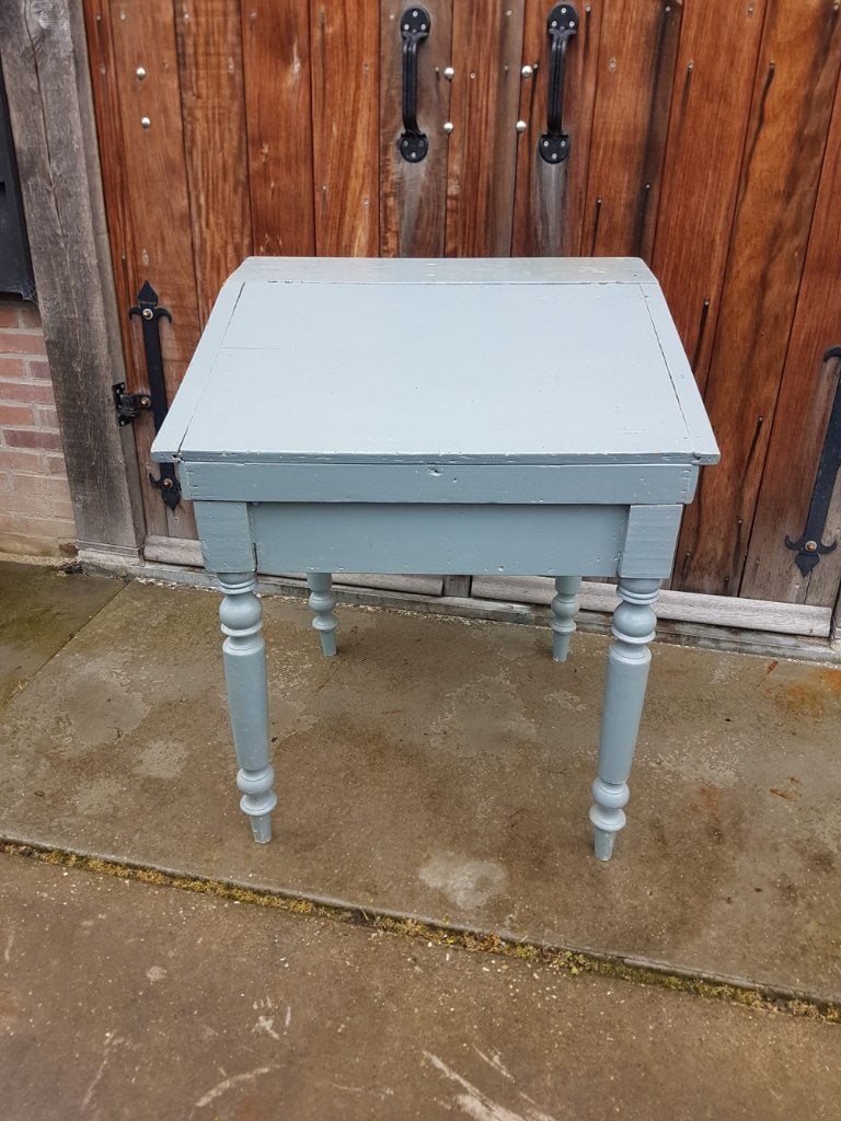 Brocante schrijftafel, bureautje, lessenaar., Ophalen