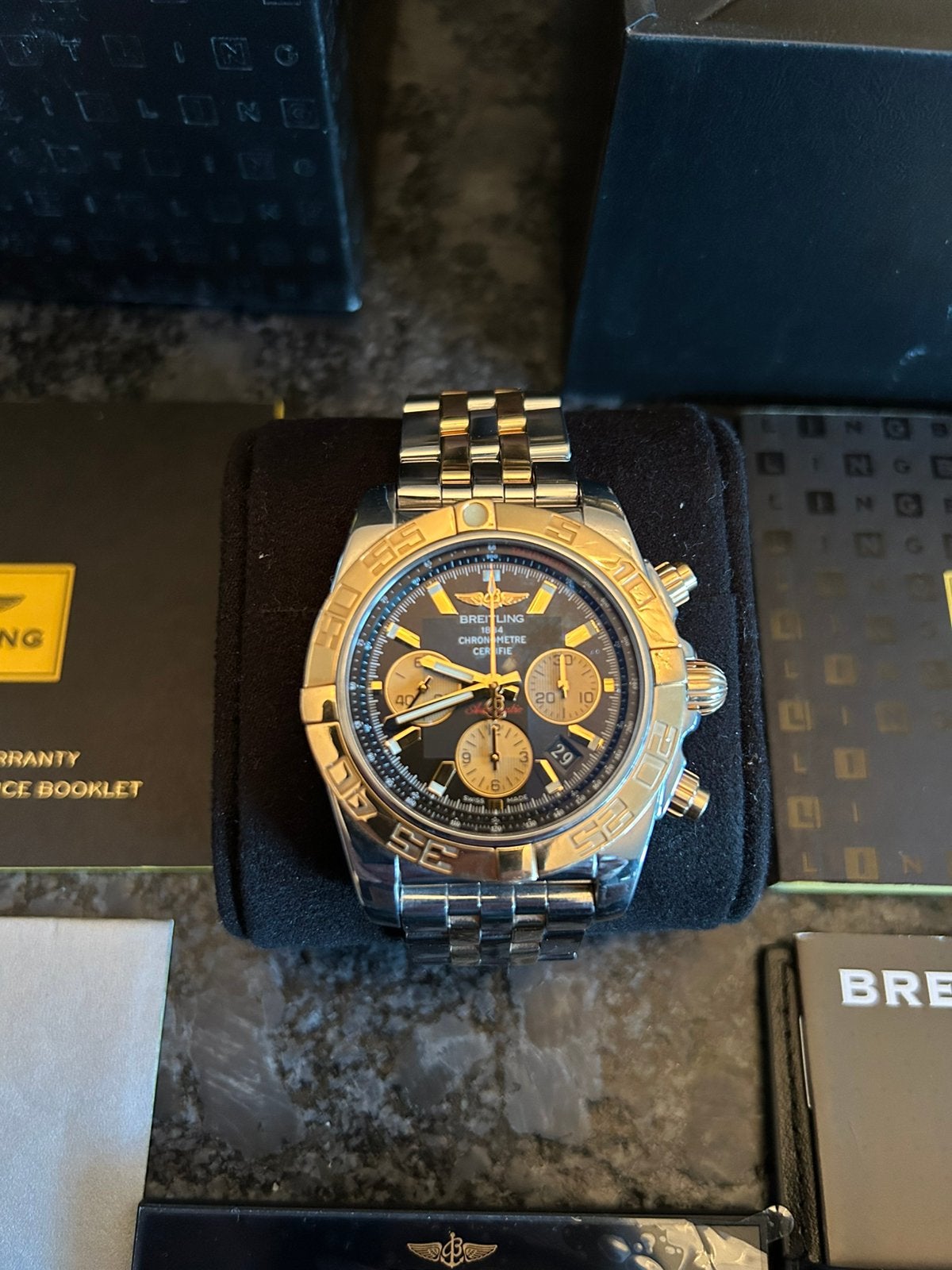 Breitling chronomat 44 B01, Ophalen, Staal, Gebruikt, Breitling