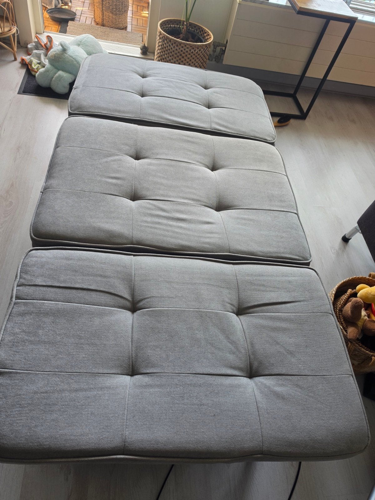 Slaapbank poef/stoel voor 1 persoon, Ophalen, Gebruikt, 125 cm of meer, 75 tot 100 cm