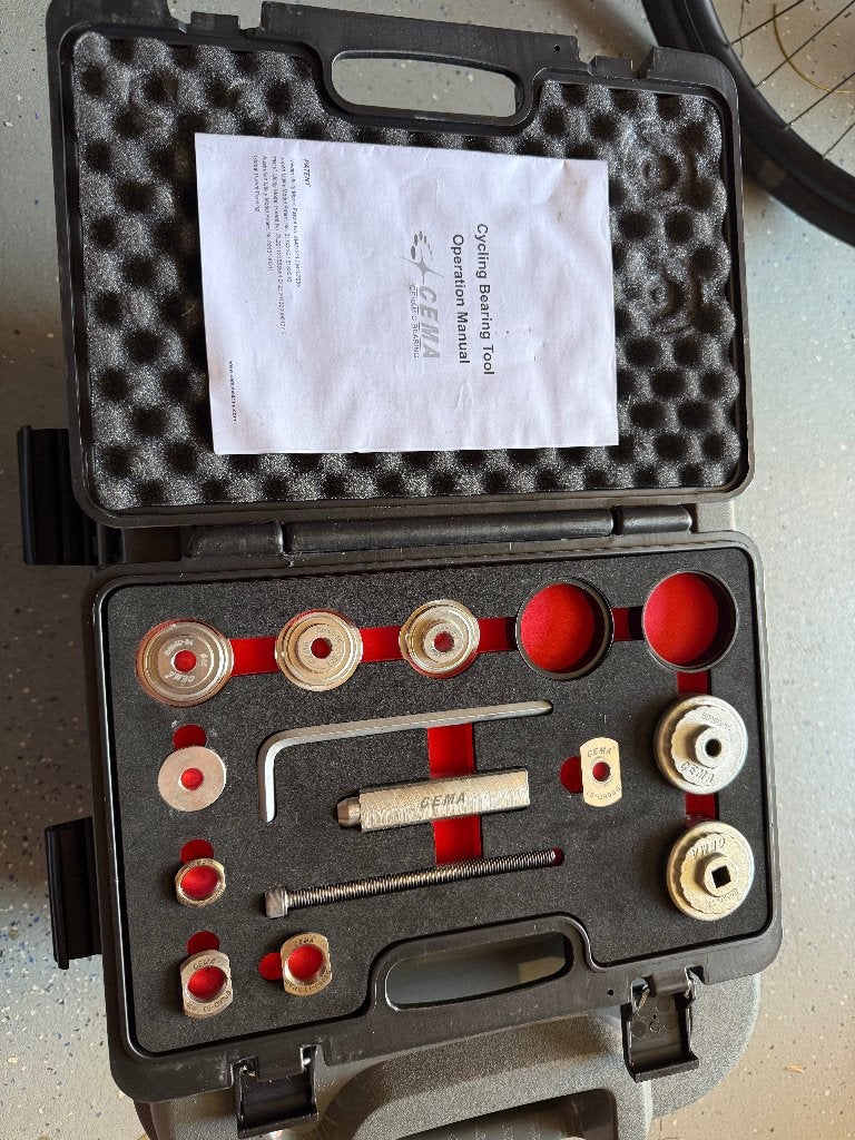 Cema SRC-TT-B006D trapaslager set, Fietsen en Brommers, Staal, Ophalen of Verzenden, Zo goed als nieuw, Crankstel of Pedalen