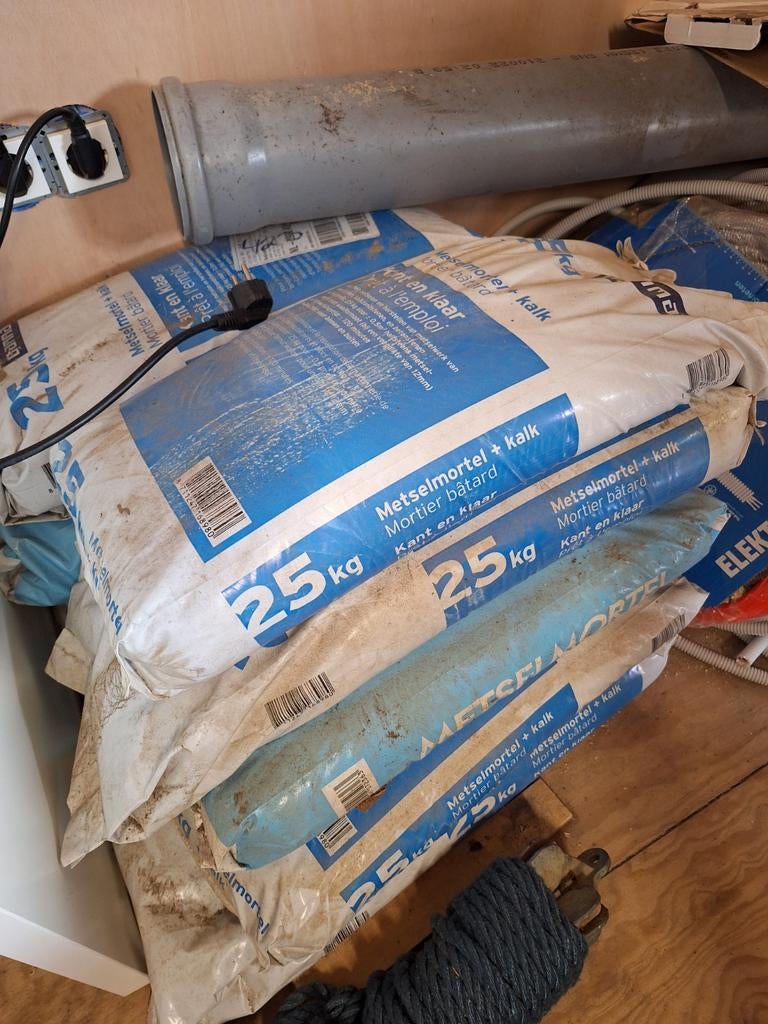 Metselmortel + kalk 25kg Gamma, Ophalen of Verzenden, Nieuw