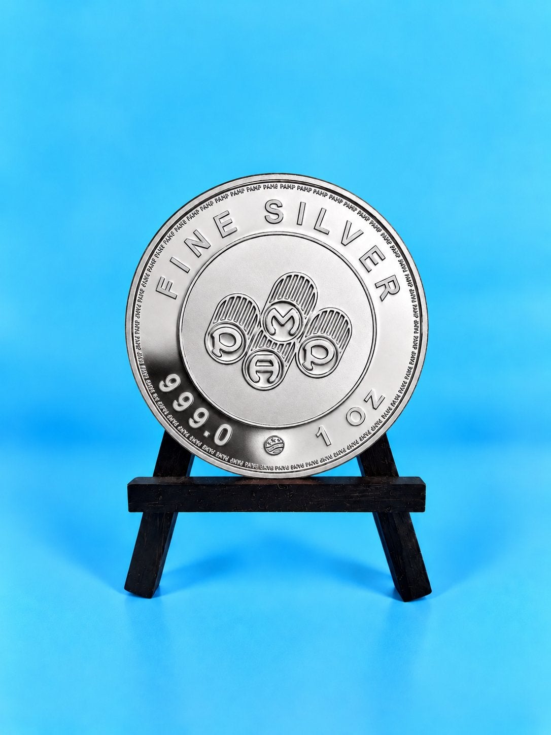 PAMP Suisse🇨🇭1 oz Silver Round – Classic Edition Silver, Ophalen of Verzenden, Zilver