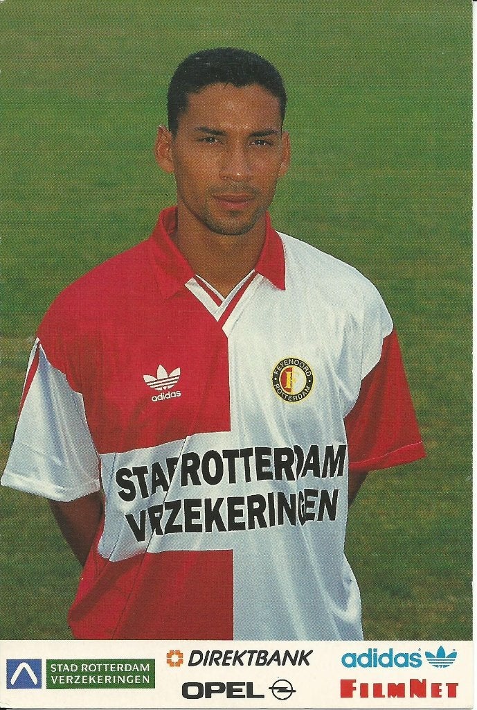 1994-1995 fotokaart Henk Fräser Feyenoord, Verzenden, Zo goed als nieuw, Feyenoord, Spelerskaart