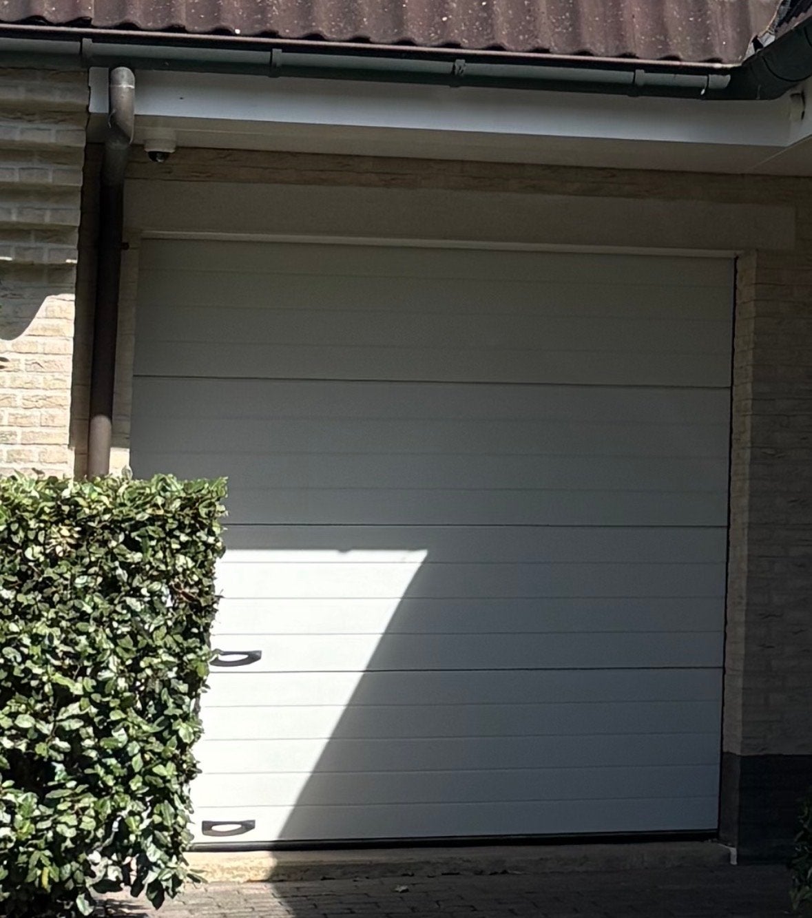 Garagedeur, handmatig, 230x230 cm, inclusief rails en beslag, Ophalen, Garagedeur, Zo goed als nieuw, Metaal