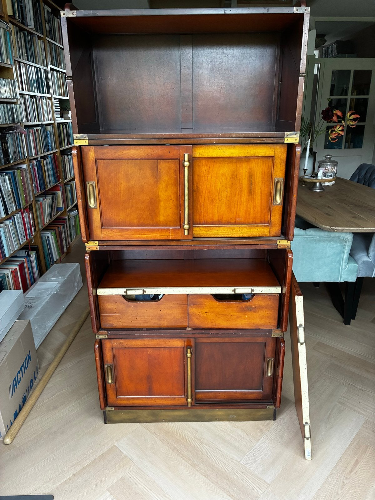 Authentic Models Campaign Stagging Units - 5 Stapelbare Kast, Ophalen, Gebruikt, 50 tot 100 cm, Minder dan 100 cm