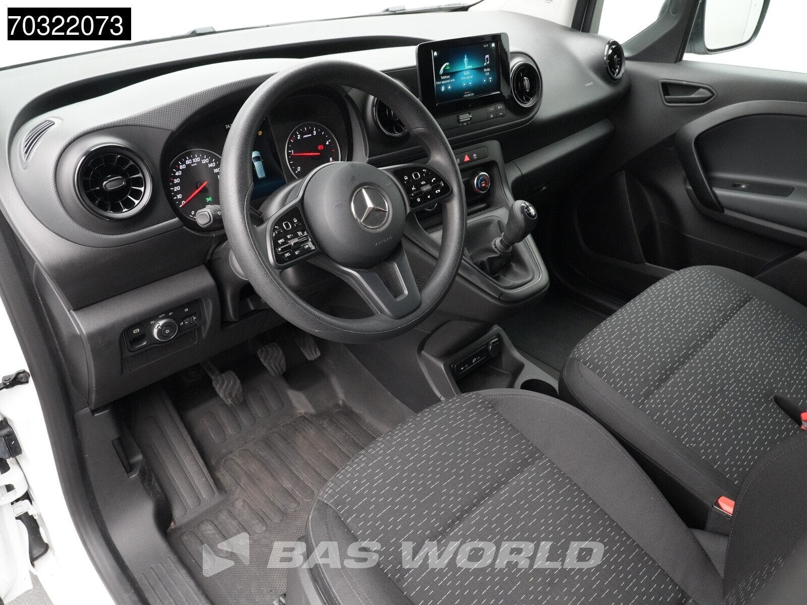 Mercedes Citan 112 CDi L2H1 LED Airco Camera Cruise Parkeers, Auto's, Bestelauto's, Stof, Gebruikt, Euro 6, 4 cilinders