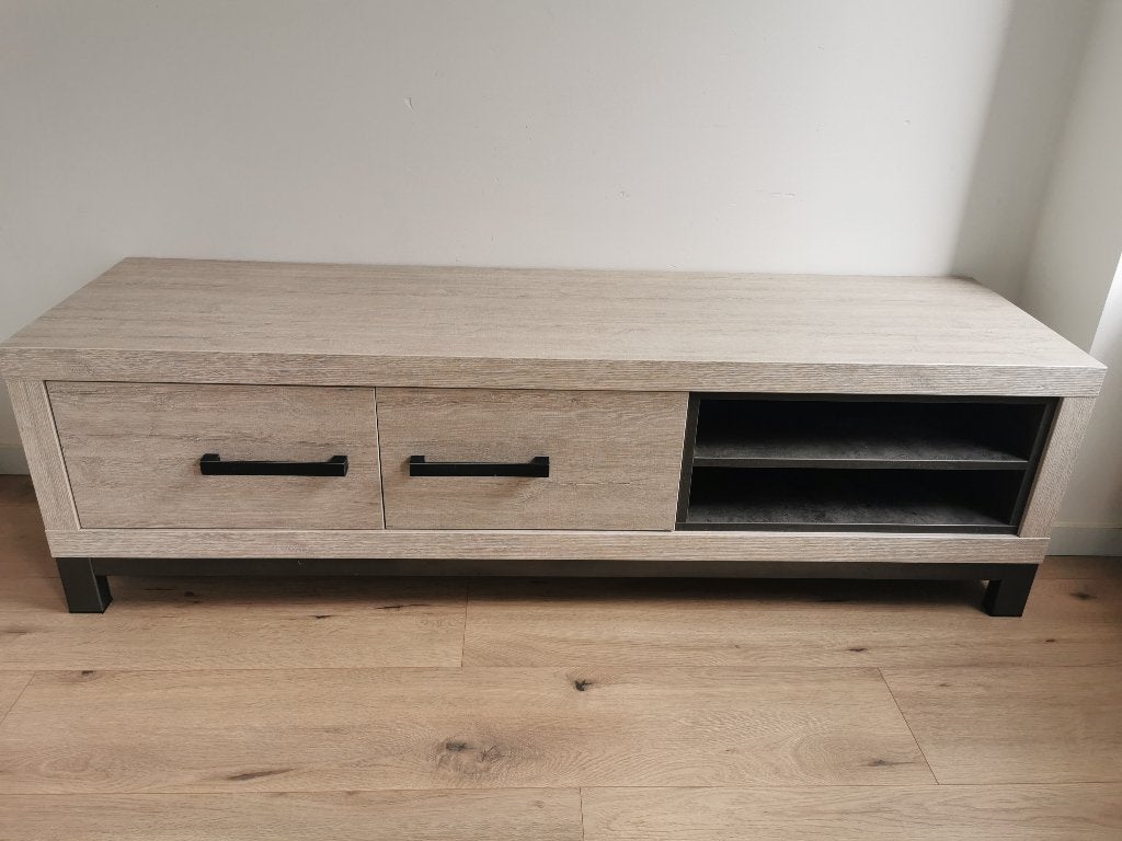 Tv meubel, 150 tot 200 cm, Zo goed als nieuw, Minder dan 100 cm, Modern