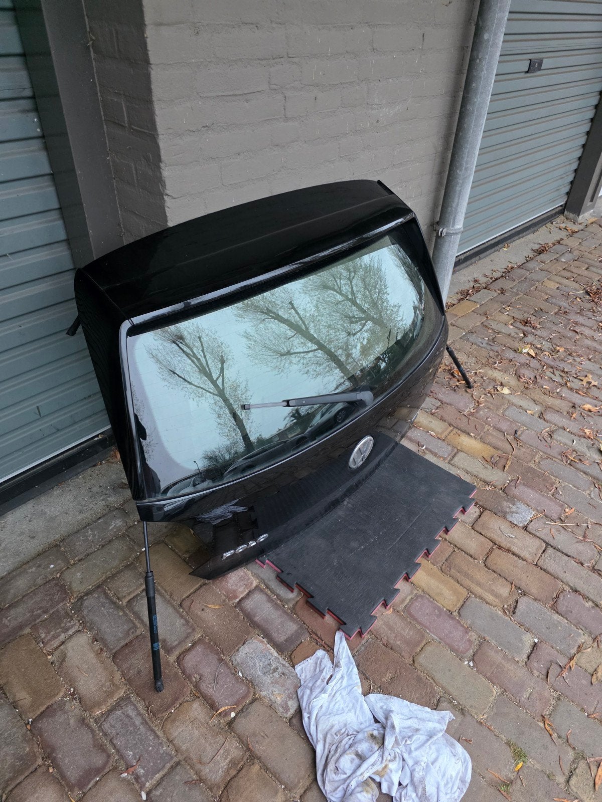 Achterklep Volkswagen Polo 6R - Zwart, Gebruikt, Achterklep, Volkswagen, Ophalen of Verzenden