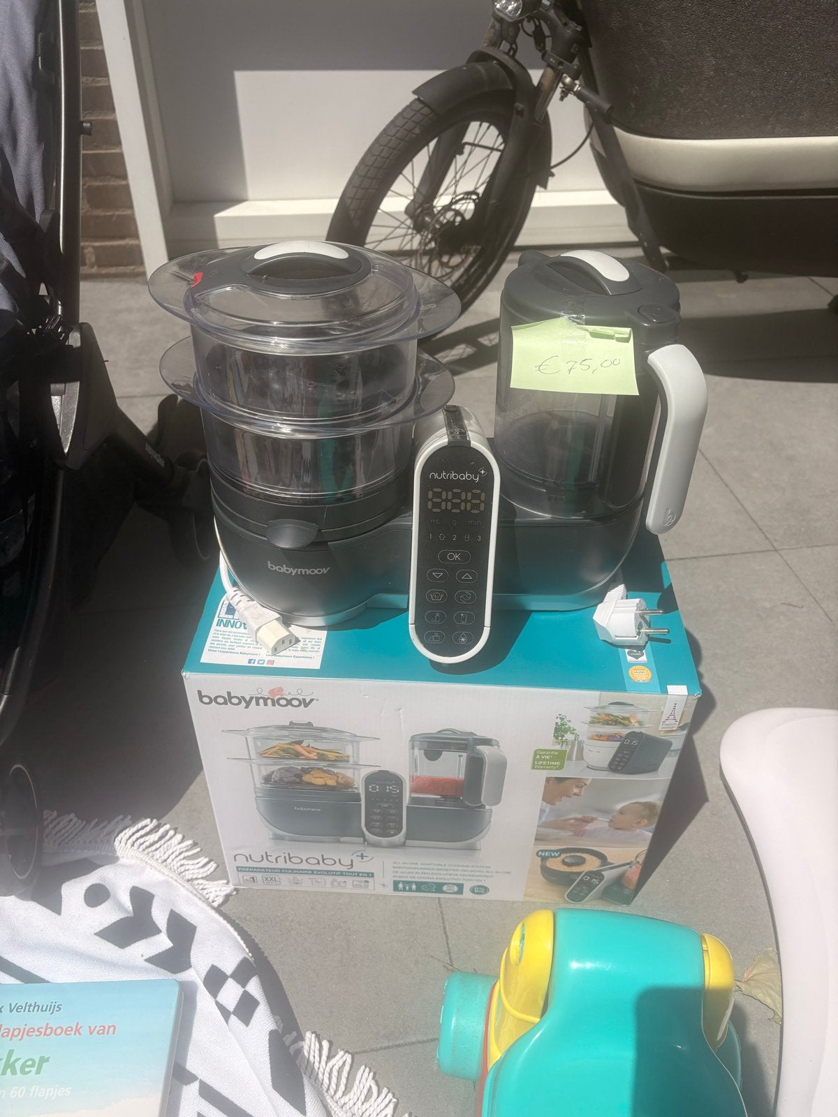 Babymoov Nutribaby+ voedingsbereider, Ophalen, Stoomfunctie, Zo goed als nieuw, Babymoov