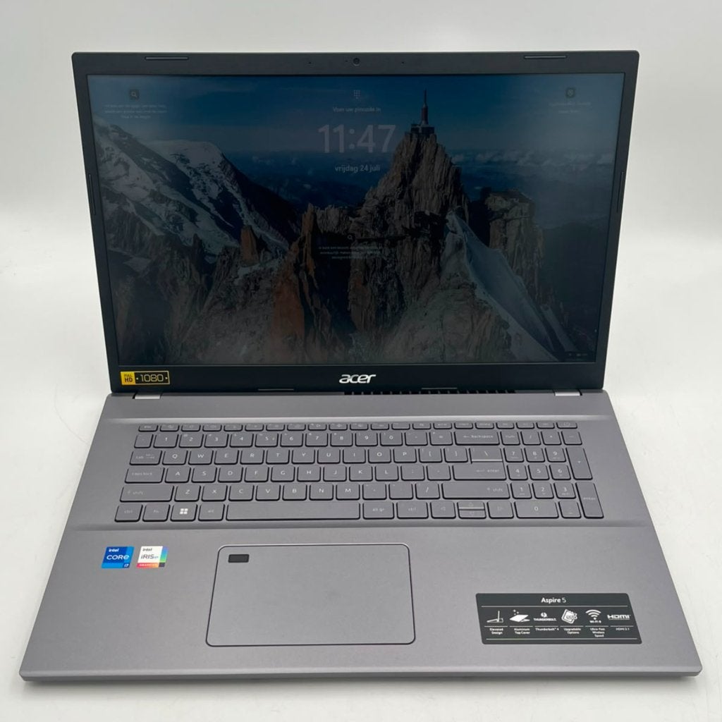 Acer Aspire 5 A17-53 12th Gen i7 512Gb 16GB 17 inch Laptop, Acer, Zo goed als nieuw, Support@acer.com, 8F, No. 88, Sec. 1, Xintai 5th Rd.
Xizhi District, New Taipei City 221
Taiwan
