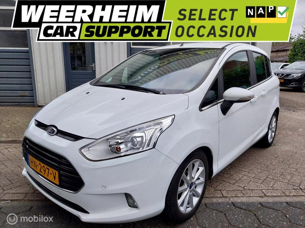 Ford B-Max 1.0 EcoBoost Titanium|Navi|AUR cam|Trekhaak, Auto's, Ford, Voorwielaandrijving, 101 pk, Gebruikt, Electronic Stability Program (ESP)