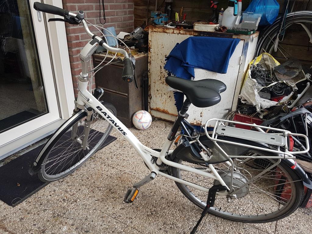 Batavus  dames fiets, Ophalen