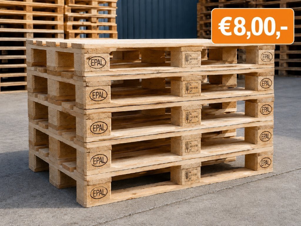 Euro Pallets te koop, Gebruikt, Ophalen of Verzenden, 50 mm of meer, Pallet
