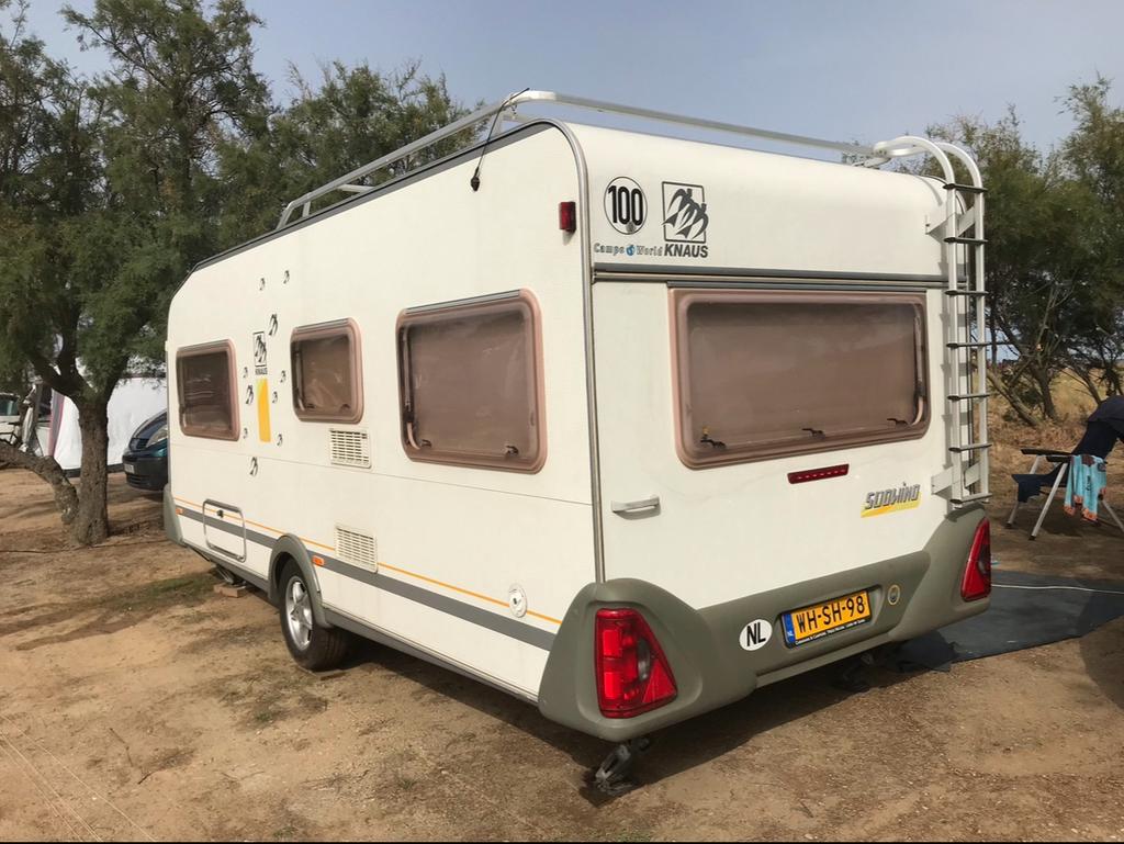 Knaus 500 FU Sport met Airco, Mover en Sportpakket, Caravans en Kamperen, Schokbreker, Rondzit, Frans bed, Particulier