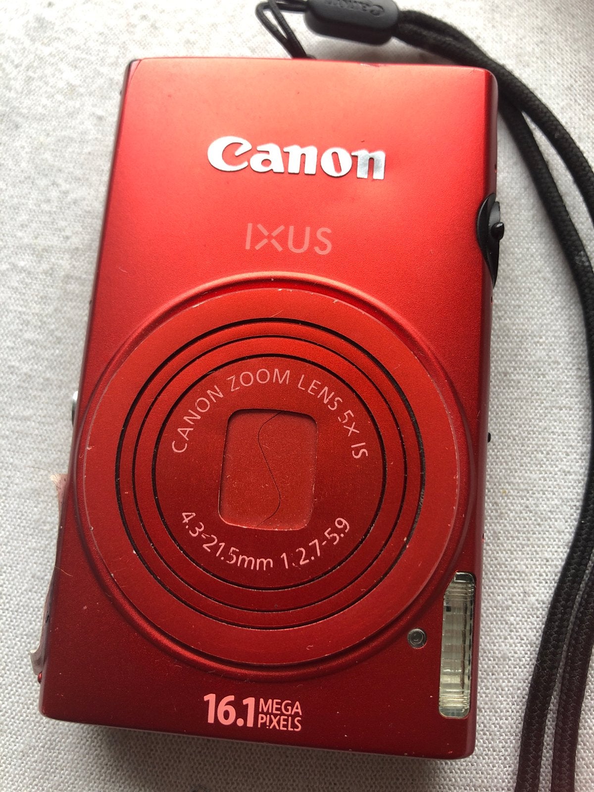 Canon IXUS 125 HS 16.1 MP Compactcamera - Rood, Ingebouwde flitser, Gebruikt, Canon, Ophalen of Verzenden