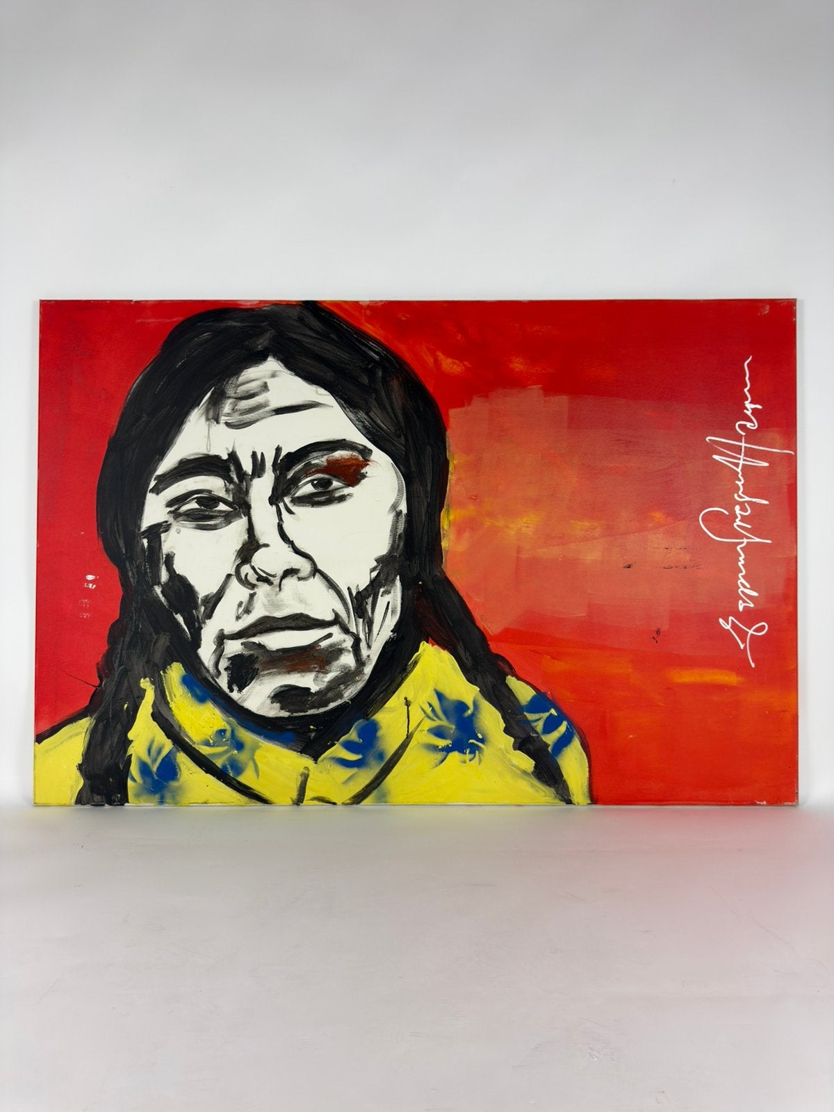 Espen Greger Hagen – origineel expressief portret, Antiek en Kunst, Ophalen, Figuren, Gesigneerd, Hout