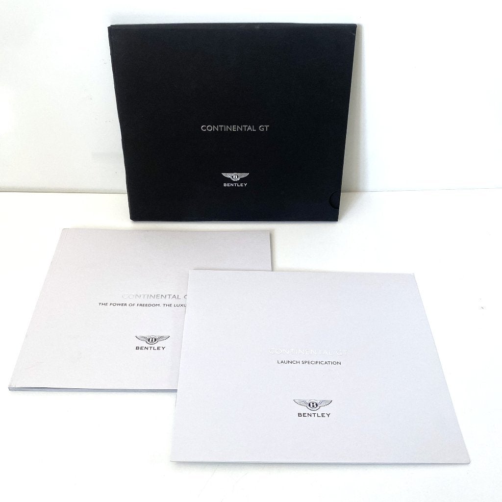 Bentley Continental GT – Launch brochure 2003, Verzenden, Zo goed als nieuw, Overige merken