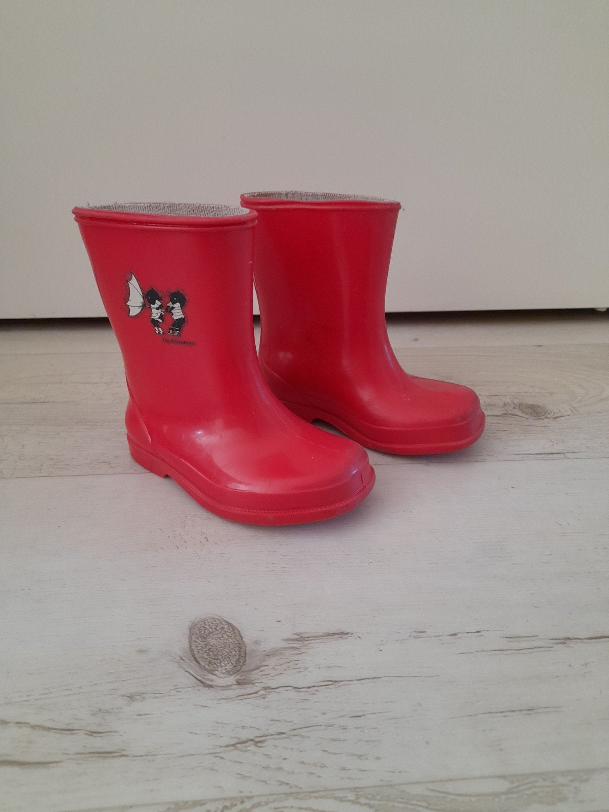 Rode kinderlaarzen met Jip en Janneke print, maat 23, Kinderen en Baby's, Kinderkleding | Schoenen en Sokken, Ophalen, Gebruikt