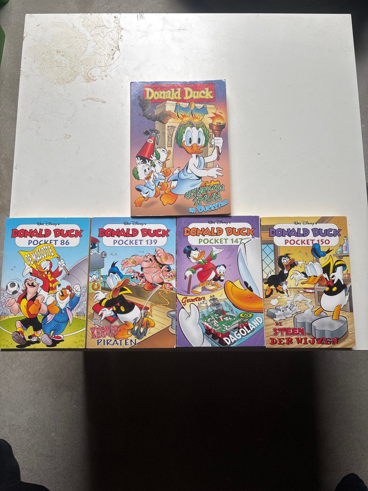 Donald Duck Pockets en Olympische Spelen in Duckstad, Meerdere stripboeken, Ophalen of Verzenden, Gelezen