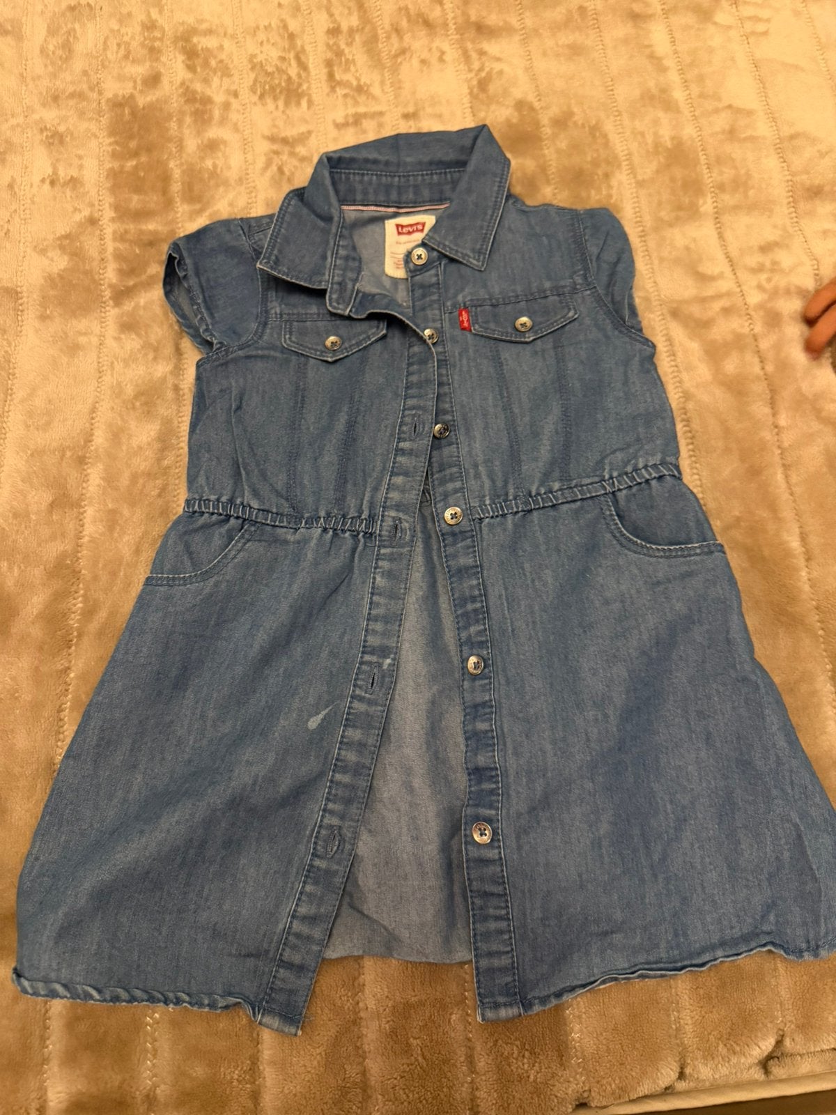 Levi’s denim jurkje maat 92, Ophalen of Verzenden, Zo goed als nieuw, Meisje, Jurk of Rok