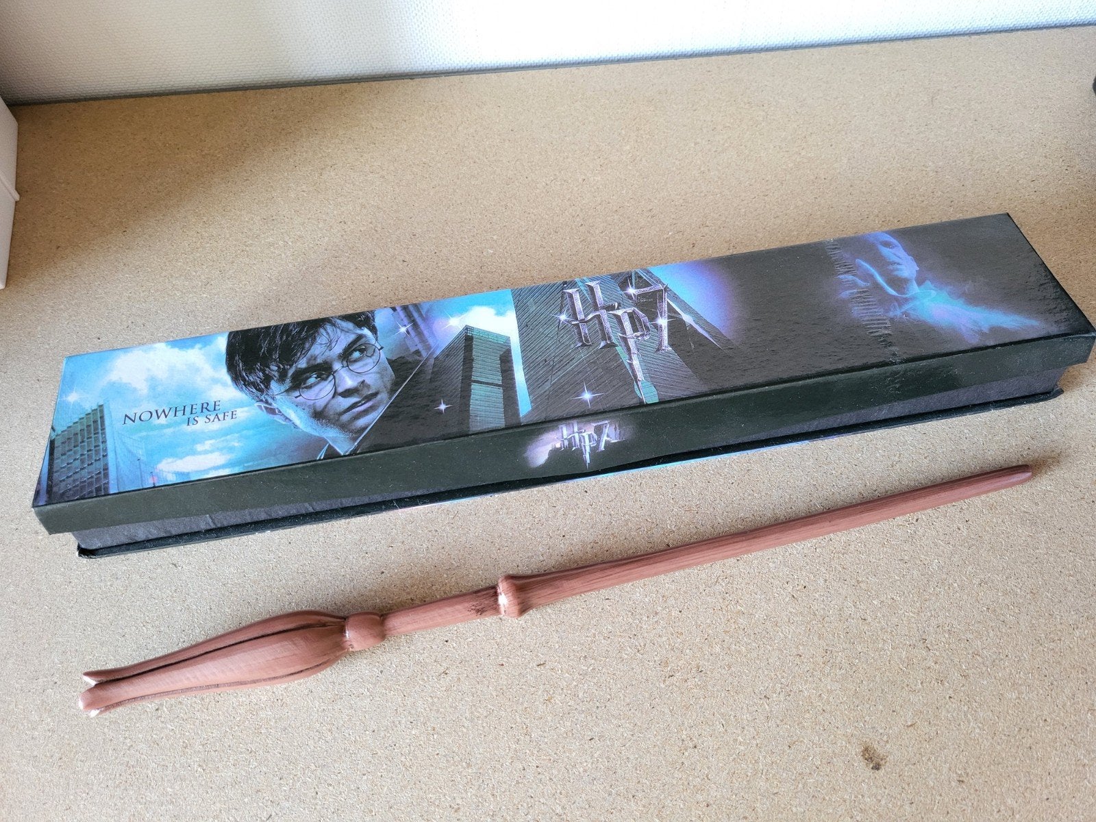 Harry Potter toverstaf met doos - Replica Loena Leeflang, Ophalen of Verzenden, Zo goed als nieuw, Replica