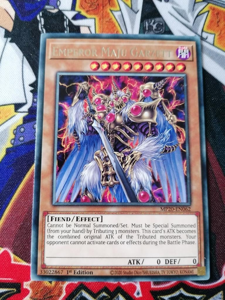 Emperor Maju Garzett - Rare MP20 - Yu-Gi-Oh, Ophalen of Verzenden, Zo goed als nieuw