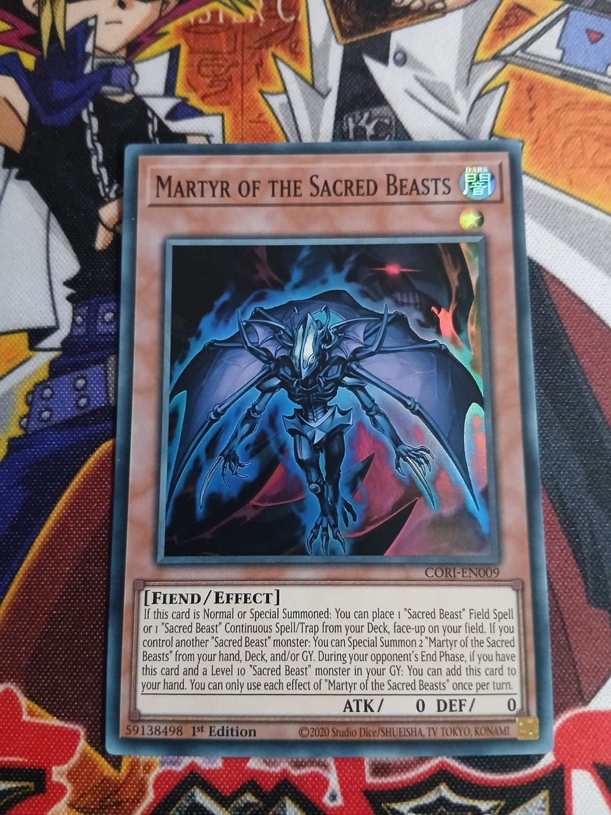 Martyr of the Sacred Beasts - Super Rare CORI - Yu-Gi-Oh, Ophalen of Verzenden, Zo goed als nieuw, Foil