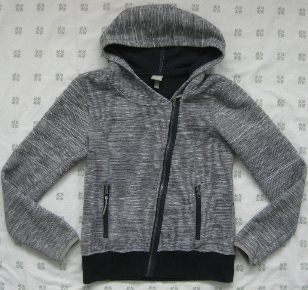 Bench warm vest blauw grijs, capuchon, met rits, maat L =40, Maat 38/40 (M), Blauw, Bench, Ophalen of Verzenden