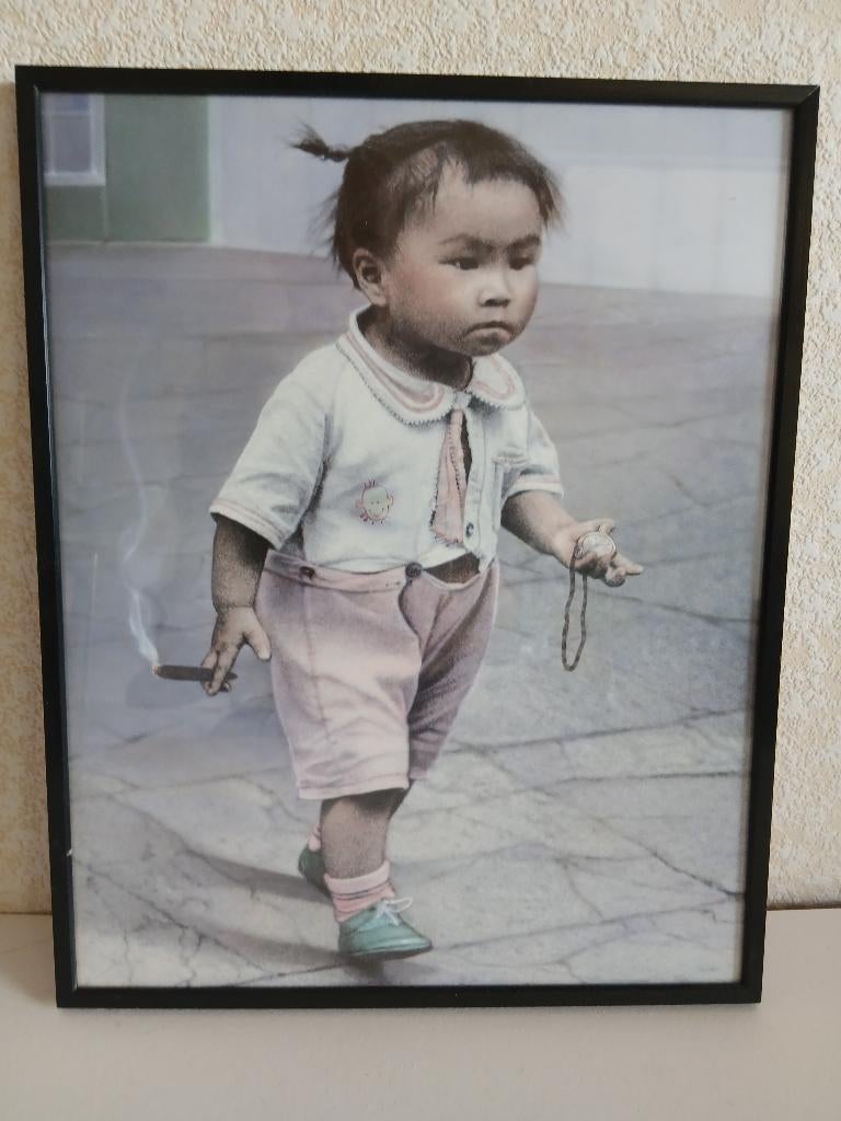 foto in lijst 28x35  opruiming 15 euro, Ophalen