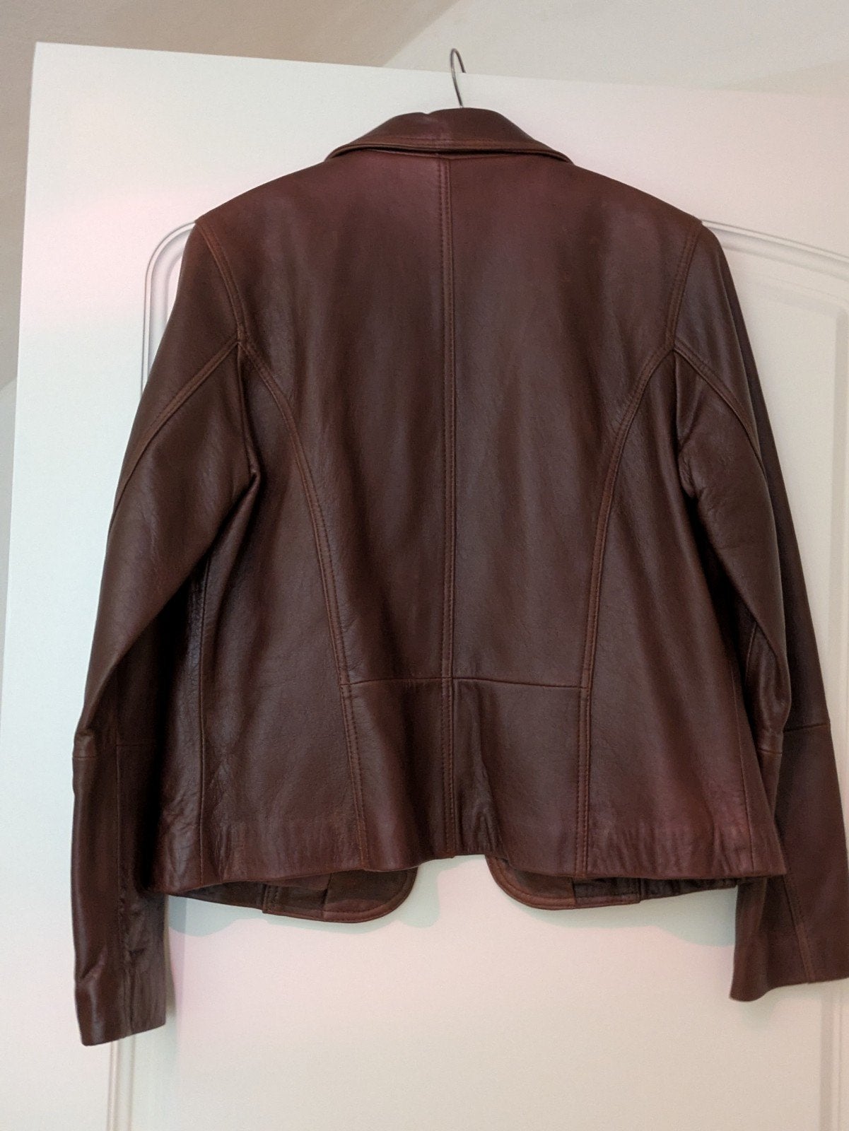 Leren vintage jassen dames - Diverse stijlen en kleuren., Bruin, Ophalen of Verzenden, Gedragen, Maat 38/40 (M)