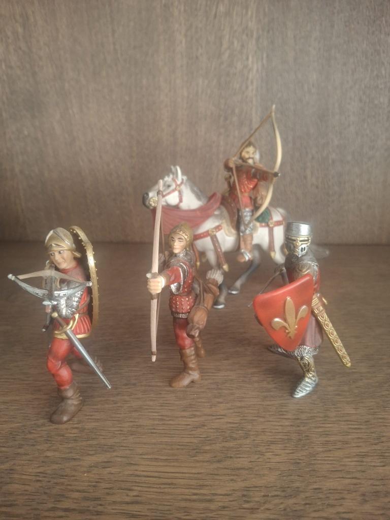 Schleich rode ridders met wapens – 2003, Verzamelen, Speelgoed, Ophalen of Verzenden, Zo goed als nieuw