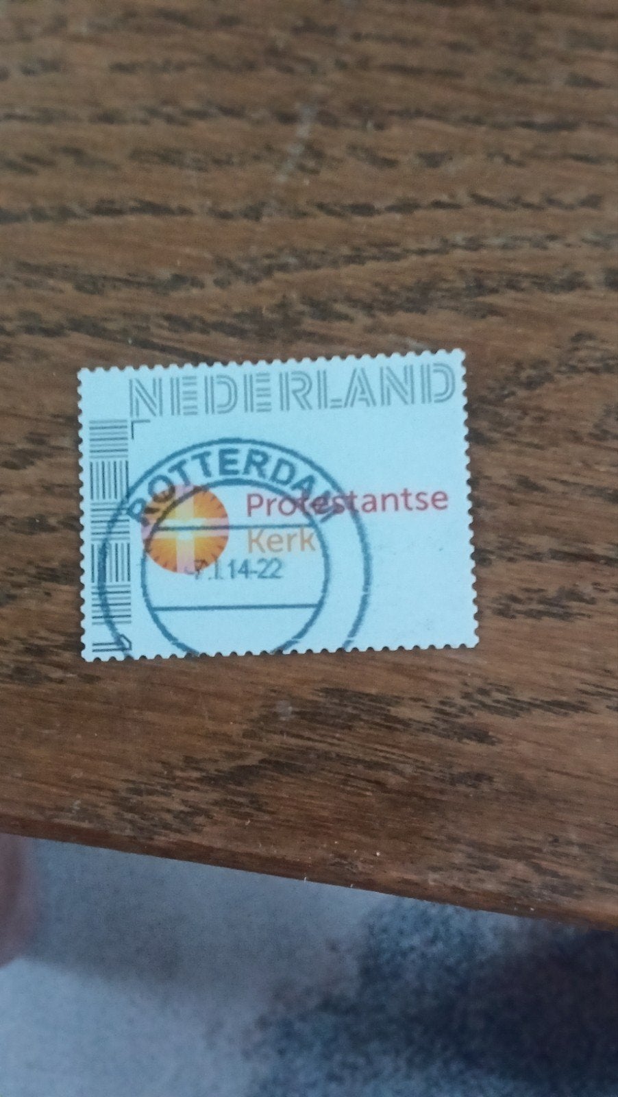 Gestempelde persoonlijke postzegel Nederland Rotterdam, Postzegels en Munten, Postzegels | Nederland, Ophalen of Verzenden, Na 1940